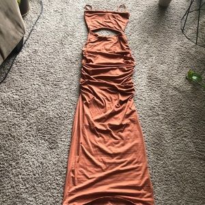 Orange cutout Maci dress